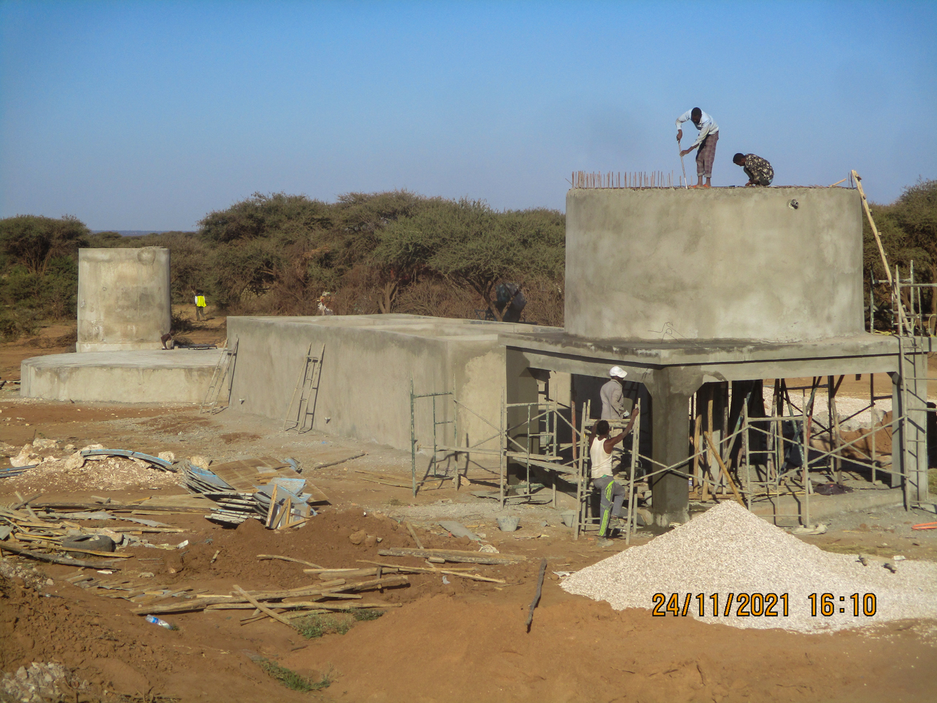Construction Elevated Water Tank in Gargaara - KEEPS Construction