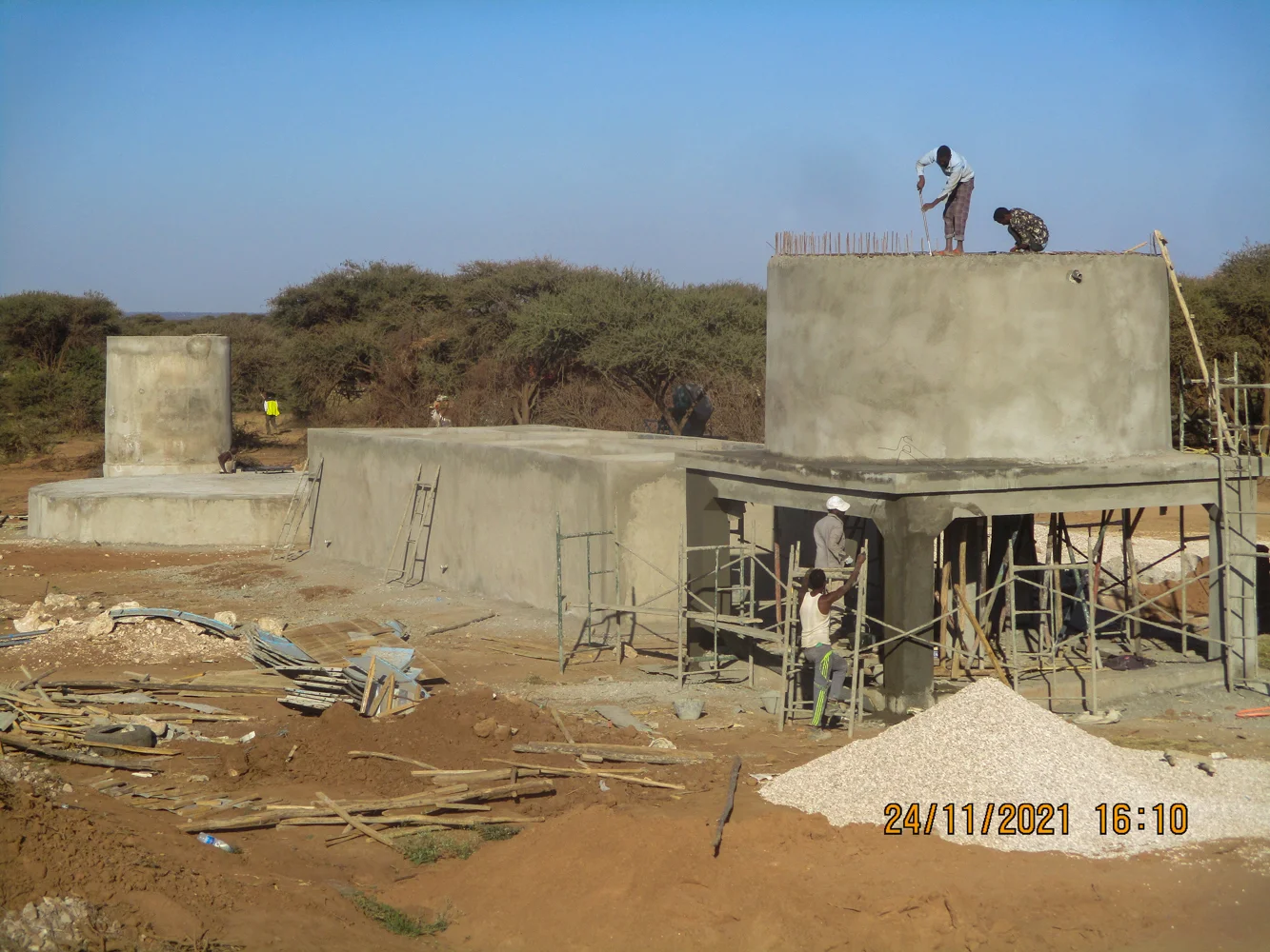 Construction Elevated Water Tank in Gargaara - KEEPS Construction