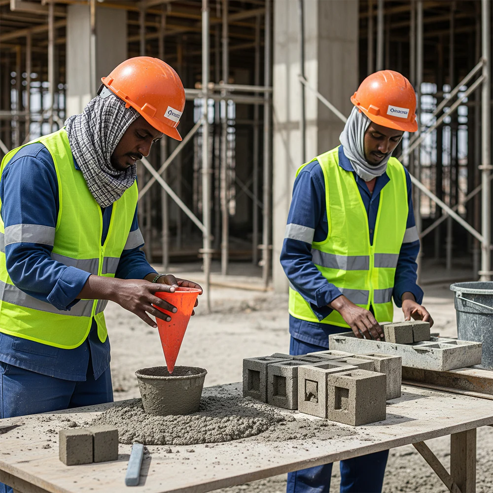 Slump Cone Test & Concrete Cube Molds - KEEPS Sanitation and Construction