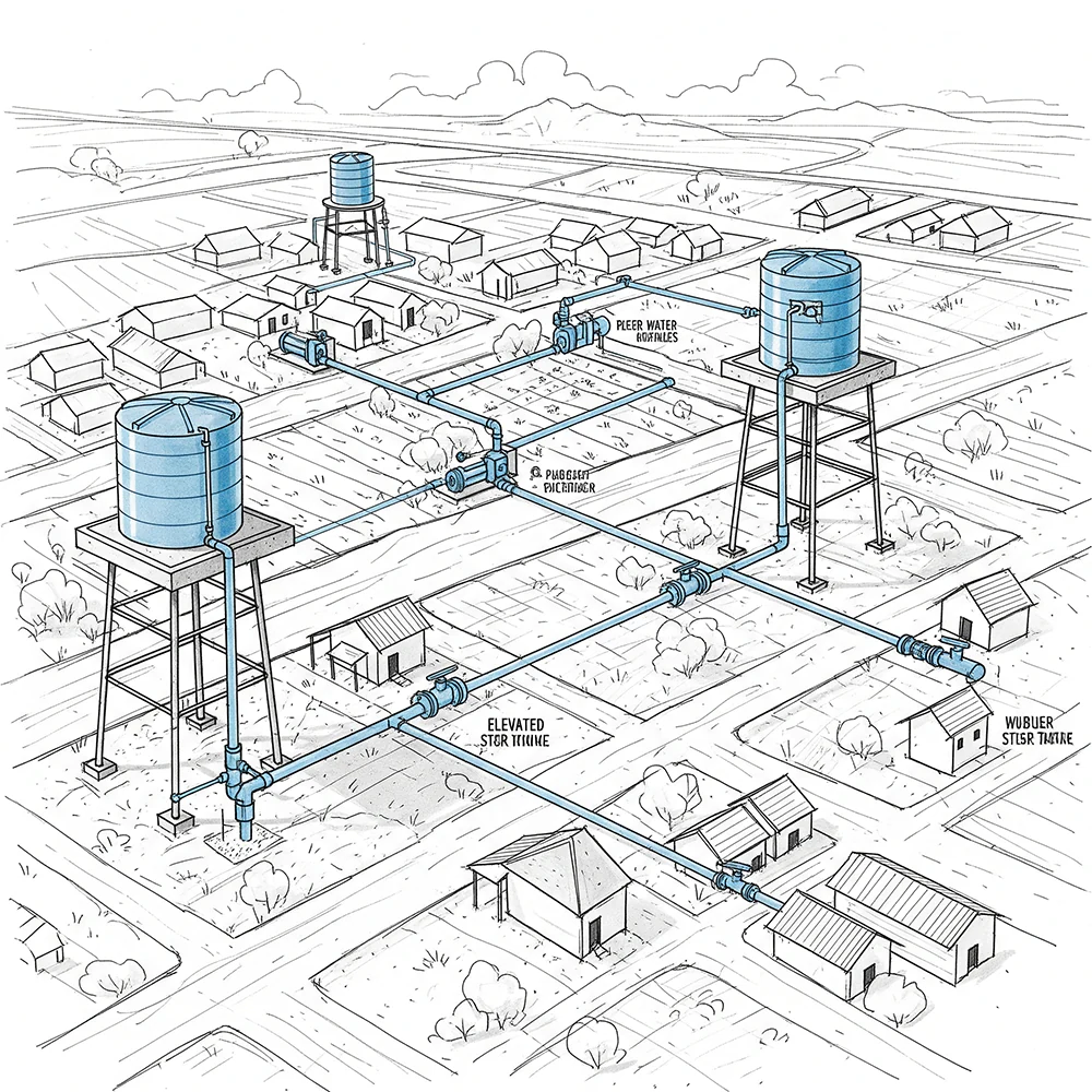Water Distribution Network Installation - KEEPS Sanitation and Construction