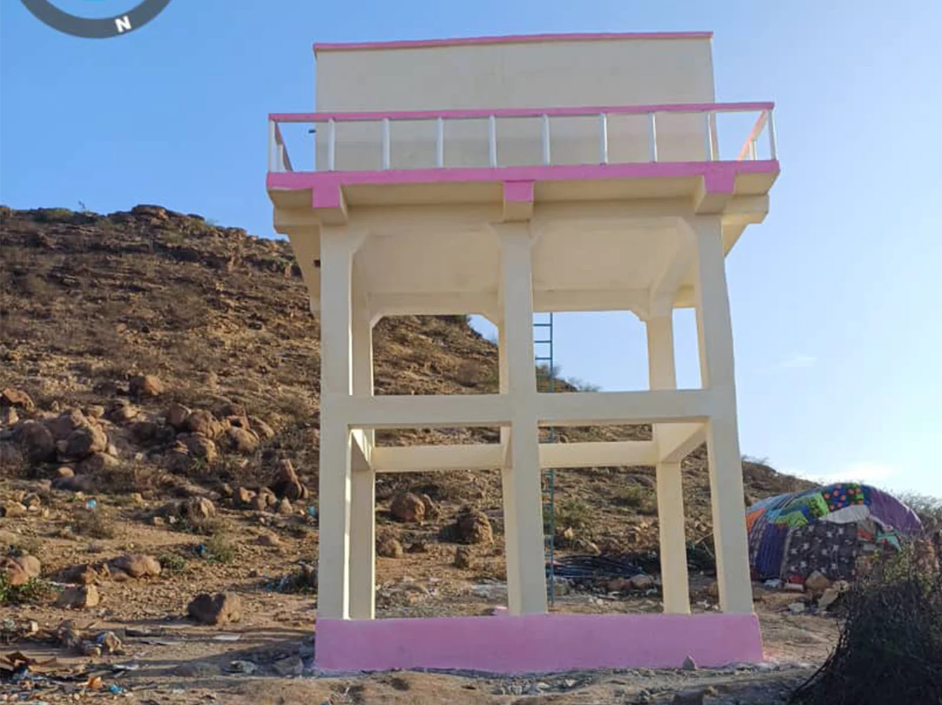 Construction Elevated Water Tank in Gargaara - KEEPS Construction